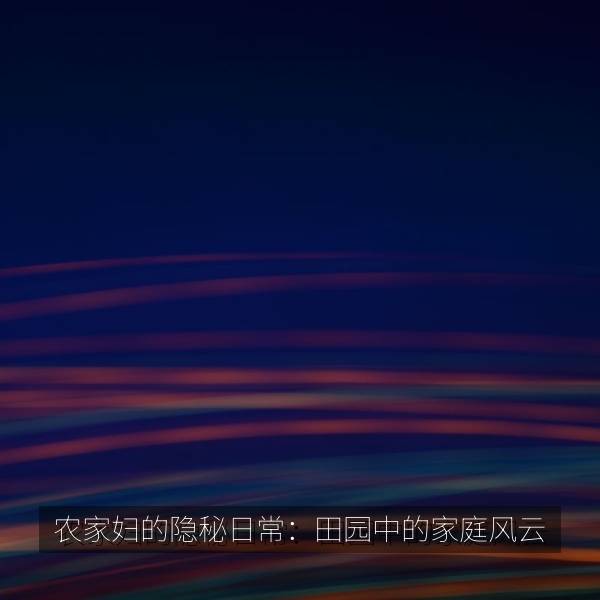 农家妇的隐秘日常：田园中的家庭风云 海报